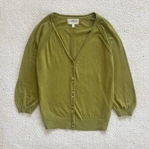 Fat Face Sage Green preppy Fall casual  Women's Cardigan Size 8